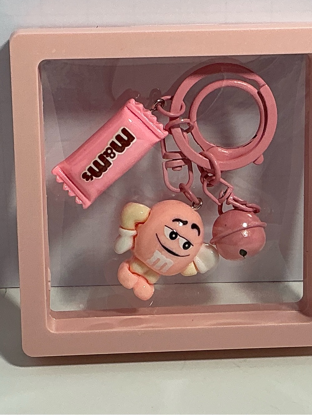 Pink Character Keychain Set - Cute Candy Charm